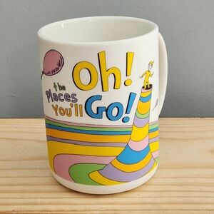Dr. Seuss "Oh! The Places You'll Go!" Soft Touch Ceramic Graduation Mug NWOT